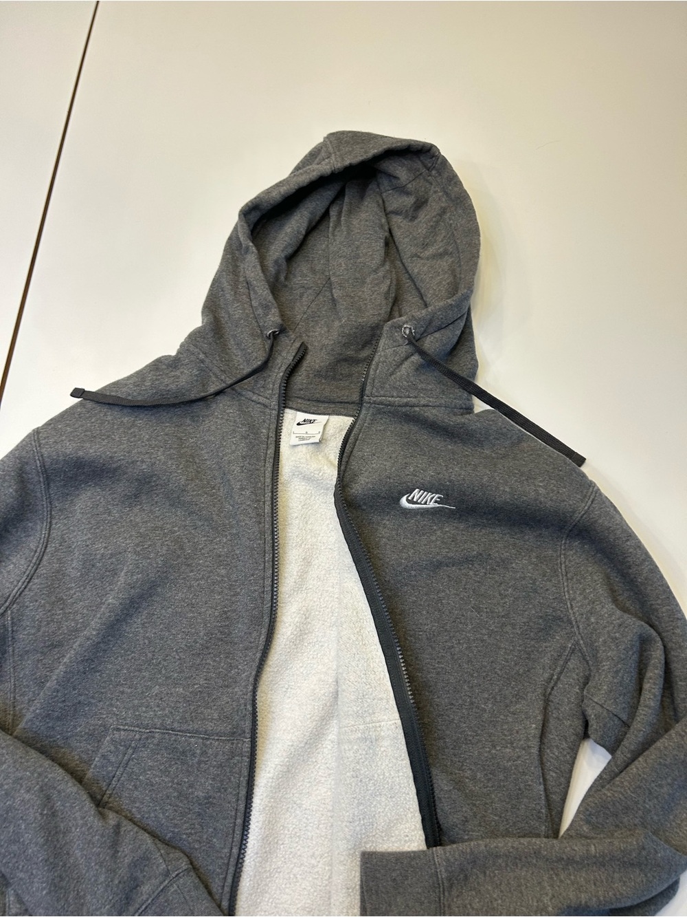 Nike Dark Heather Gray Zip Hoodie